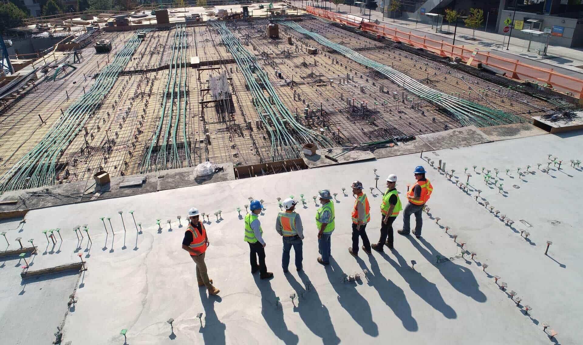 MrEnes Construction team on a construction site